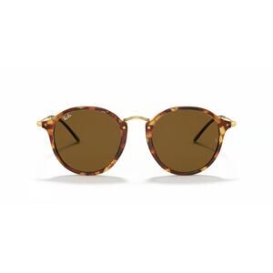 Ray-Ban Round Fleck Sunglasses Brown Lenses Brand New